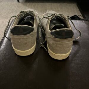 Golden Goose Ball Stars, grey and navy. Golden Goose camouflage laces. Size 39